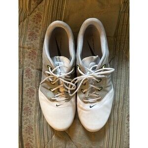 Nike Lunarlon Womens Golf Shoes Cleats Size 10 White Gray 819040-100
